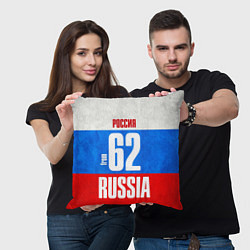 Подушка квадратная Russia: from 62, цвет: 3D-принт — фото 2