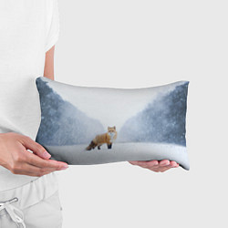 Подушка-антистресс Лиса на снегу, цвет: 3D-принт — фото 2