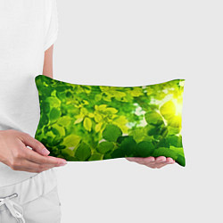 Подушка-антистресс Зелёные листья, цвет: 3D-принт — фото 2