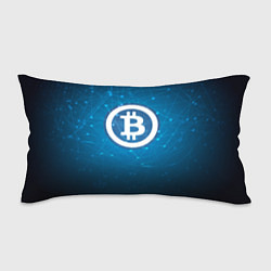 Подушка-антистресс Bitcoin Blue, цвет: 3D-принт