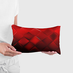 Подушка-антистресс Red squares, цвет: 3D-принт — фото 2