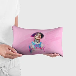 Подушка-антистресс Lil Peep: Pink Style, цвет: 3D-принт — фото 2