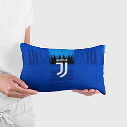 Подушка-антистресс FC Juventus: Blue Abstract, цвет: 3D-принт — фото 2