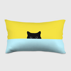 Подушка-антистресс Черный котик, цвет: 3D-принт