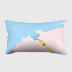 Подушка-антистресс Голубая заливка, цвет: 3D-принт