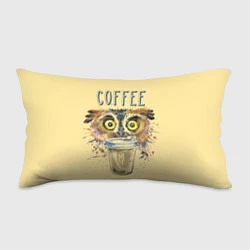 Подушка-антистресс Owls like coffee, цвет: 3D-принт