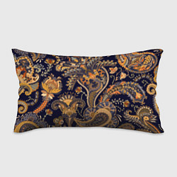 Подушка-антистресс Орнамент пейсли - золотой, цвет: 3D-принт