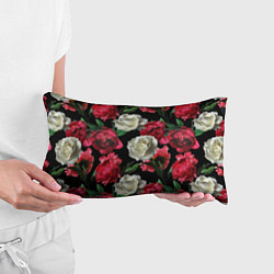 Подушка-антистресс Красные и белые розы, цвет: 3D-принт — фото 2