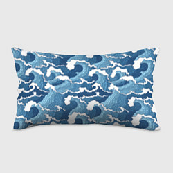 Подушка-антистресс Морские волны графика, цвет: 3D-принт