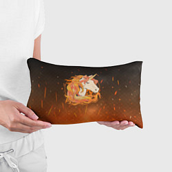 Подушка-антистресс Огненный единорог, цвет: 3D-принт — фото 2