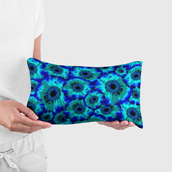 Подушка-антистресс Голубые хризантемы, цвет: 3D-принт — фото 2
