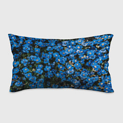 Подушка-антистресс Поле синих цветов фиалки лето, цвет: 3D-принт