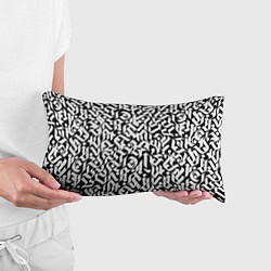 Подушка-антистресс Шрифт на чёрном, цвет: 3D-принт — фото 2