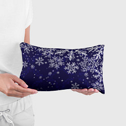 Подушка-антистресс Новогодние снежинки, цвет: 3D-принт — фото 2