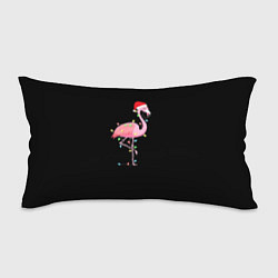 Подушка-антистресс Новогодний Фламинго, цвет: 3D-принт