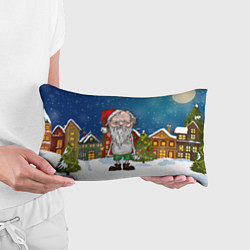 Подушка-антистресс Уставший Санта, цвет: 3D-принт — фото 2