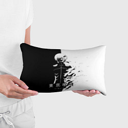 Подушка-антистресс Токийский гуль черно белый Кен, цвет: 3D-принт — фото 2