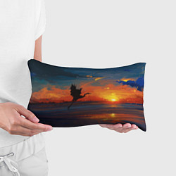 Подушка-антистресс Прибрежный закат, цвет: 3D-принт — фото 2