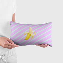 Подушка-антистресс Банан графический фон, цвет: 3D-принт — фото 2