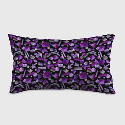 Подушка-антистресс Геометрический фиолетовый, цвет: 3D-принт