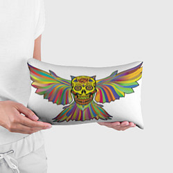 Подушка-антистресс Радужный череп - День мёртвых, цвет: 3D-принт — фото 2
