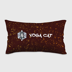Подушка-антистресс Кошачья Йога - Гранж, цвет: 3D-принт