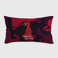 Подушка-антистресс Игра в кальмара Red Black, цвет: 3D-принт