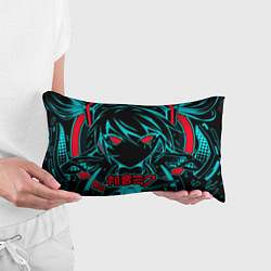 Подушка-антистресс Мику Хацунэ Hatsune Miku, цвет: 3D-принт — фото 2