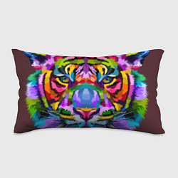 Подушка-антистресс Морда тигра крупным планом, цвет: 3D-принт
