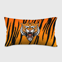 Подушка-антистресс Разгневанный тигр голова, цвет: 3D-принт