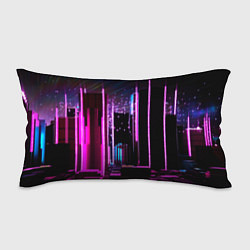 Подушка-антистресс Ночной город в киберпанке, цвет: 3D-принт