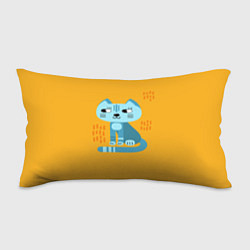 Подушка-антистресс Очаровательный котик в плоском стиле в ярких цвета, цвет: 3D-принт