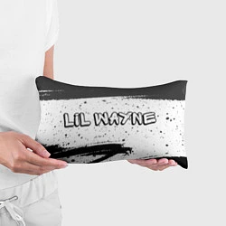 Подушка-антистресс Рэпер Lil Wayne в стиле граффити, цвет: 3D-принт — фото 2