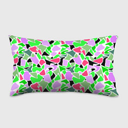 Подушка-антистресс Abstract pattern green pink spots, цвет: 3D-принт