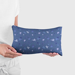 Подушка-антистресс Gray-Blue Star Pattern, цвет: 3D-принт — фото 2