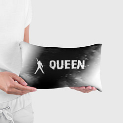 Подушка-антистресс Queen Glitch на темном фоне, цвет: 3D-принт — фото 2