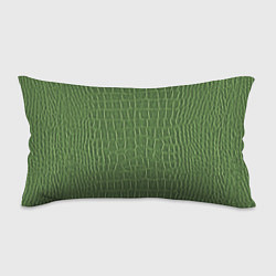 Подушка-антистресс Крокодиловая кожа зелёная, цвет: 3D-принт