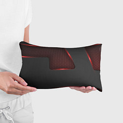 Подушка-антистресс Объемная красная сетка на черной пластине, цвет: 3D-принт — фото 2