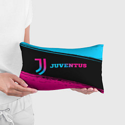 Подушка-антистресс Juventus - neon gradient: надпись и символ, цвет: 3D-принт — фото 2