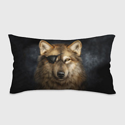 Подушка-антистресс Одноглазый волк - пират, цвет: 3D-принт