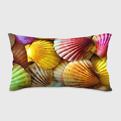 Подушка-антистресс Разноцветные створки океанских раковин, цвет: 3D-принт