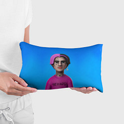 Подушка-антистресс Lil Peep На Синем Фоне, цвет: 3D-принт — фото 2