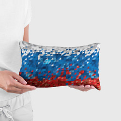 Подушка-антистресс Полигональный флаг России!, цвет: 3D-принт — фото 2
