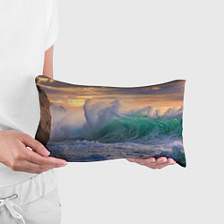Подушка-антистресс Штормовая волна, накатывающая на берег, цвет: 3D-принт — фото 2