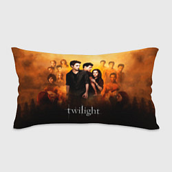 Подушка-антистресс Сумерки сага бежевый и черный фон, цвет: 3D-принт