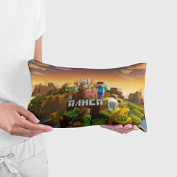 Подушка-антистресс Алиса Minecraft, цвет: 3D-принт — фото 2