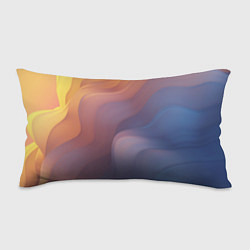 Подушка-антистресс Оранжево-фиолетовый абстрактный дым, цвет: 3D-принт