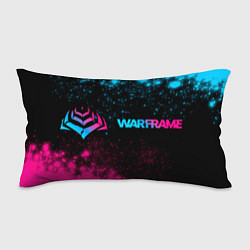 Подушка-антистресс Warframe - neon gradient: надпись и символ, цвет: 3D-принт