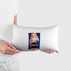 Подушка-антистресс Человек-бензопила Пауэр и котик, цвет: 3D-принт — фото 2