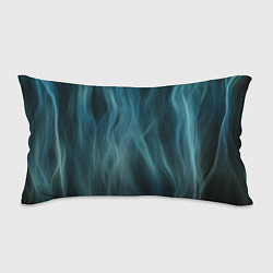 Подушка-антистресс Прерывистый абстрактный синий дым во тьме, цвет: 3D-принт